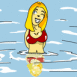 Femme dans l'eau