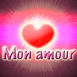 Coeur laser "Mon amour"