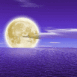 Lune au dessus de la mer