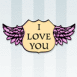 Emblme "I love you" vintage