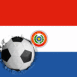 Paraguay: Drapeau et ballon encastr